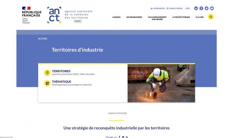 Rencontre avec M. Gueusquin de Territoires d’industrie